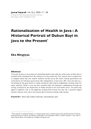 1 hr 48 minrelease date : Pdf Rationalization Of Health In Java A Historical Portrait Of Dukun Bayi In Java To The Present Eka Ningtyas