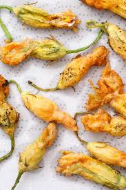 Goat Cheese Stuffed Fried Zucchini Blossoms Love And Olive Oil Recipe Food Squash Blossom Recipe Recipes