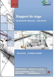 Rapport De Stage Et Fin Etudes Dessin Batiment Gros Oeuvre Stage
