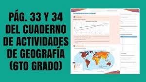 Un libro di testo 1990. Pag 33 Y 34 Del Cuaderno De Actividades De Geografia Sexto Grado Youtube