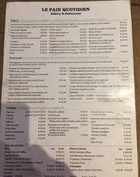 La Carta De Le Pain Quotidien De Calle Armenia Palermo Picture Of Le Pain Quotidien Palermo Soho Buenos Aires Tripadvisor