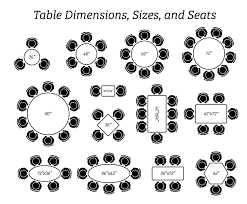Dining Table Dimensions Design Sizes Seating Arrangement Circle Oval Square Rectangle Top Up View Digital Download Icons Png Svg Vector Dining Table Dimensions Table Dimensions Pictogram