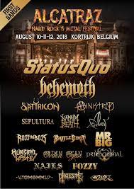 Alcatraz hard rock & metal festival 2019. Behemoth We Are Thrilled To Announce Our Show At 2018 Facebook