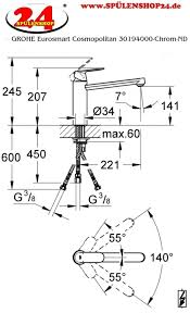 Bei idealo.de günstige preise für grohe küchenarmatur niederdruck vergleichen. Grohe Eurosmart Cosmopolitan 30194000 Spultischbatterie