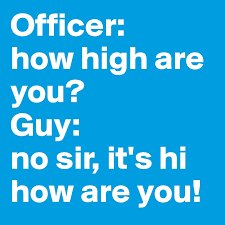 I is reporting you. player two: Officer How High Are You Guy No Sir It S Hi How Are You Post By Alexandra6 On Boldomatic