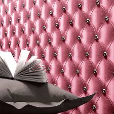 Idéal pour habiller les murs de votre chambre, salon, ou bureau. Papier Peint Effet Capitonn Rose Gamboahinestrosa