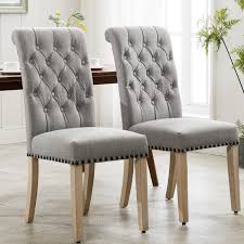 Fatima Tufted Linen Upholstered Parsons Chair In 2020 Parsons Chairs Chair Chair Upholstery