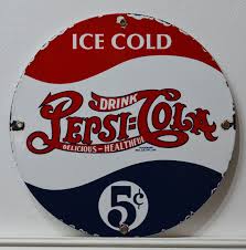Plaque Emaillee Pepsi Cola Pepsi Cola Plaque Emaillee Anciennes Plaques