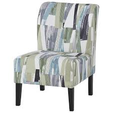 Full size of chairs:remarkable italian furniture photo ideas chairs italian glass dining table style. Wooden Armless Accent Chair With Patterned Fabric Upholstery Multicolor Overstock 30939683