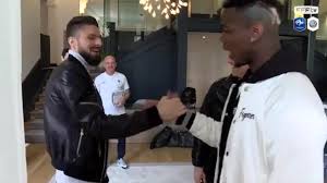 Paul Pogba S Latest Haircut Provokes Priceless Reaction From Chelsea Striker Olivier Giroud Mirror Online