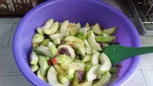 Rebus air bersama cabai dan gula, tunggu hingga cara membuat: Mangga Asam Boi Youtube