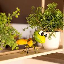 Dekofigur Insekt Gartenfigur Metallfigur Blechfigur Grun Orange Hohe Ca 12cm Garten Ideen Gestaltung Garten Deko Gart Gartenfiguren Garten Deko Natur