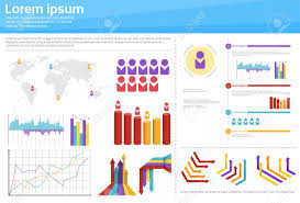Graph Set Finance Diagram Infographic Icon Financial Business