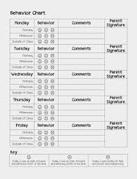 12 Methodical Sample Behavior Chart For Teachers