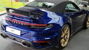 Newer generations of the 911 continue the legacy of quality, reliability, and that signature porsche responsiveness that connects driver to road. 4k Gentian Blue Porsche 992 Turbo S Roof Operation And Roof Down In Detail Porsche Center Boras Youtube