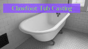 With clawfoot tubs, you typically purchase an oval or rectangular rod system that hangs from the ceiling (they're sometimes also referred to as rings or surrounds). Claw Foot Tub Casting Custom Tub And Tile Resurfacing