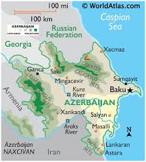 Click the map and drag to move the map around. Azerbaijan Maps Facts World Atlas