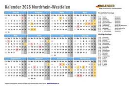 Kalender 2021 nrw ferien feiertage excel vorlagen. Kalender 2028 Nordrhein Westfalen Alle Fest Und Feiertage