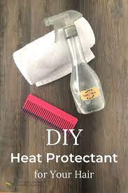 Diy Heat Protectant For Your Hair Mix And Spray Just 3 Ingredients For Healthy Happy Hair Diy Hair Heat Protectant Heat Protectant Spray Heat Protectant