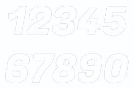 In the present arena roman numerals have very least practical usage as the arabic or arithmetic numerals have they can find all roman numerals from 1 to 10 in this printable chart. 5 Best Large Printable Cut Out Numbers Printablee Com