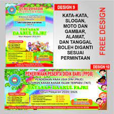Maybe you would like to learn more about one of these? Spanduk Penerimaan Pelepasan Siswa Tk Paud Playgrop Design Kekinian Shopee Indonesia