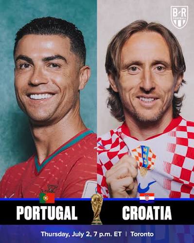 Portugal vs Croatia in round of 32