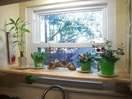 kitchen window shelf for wife's plants