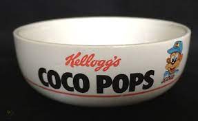 Vintage Kellogg S Coco Pops Cereal Bowl 1987 Good Condition 521133669