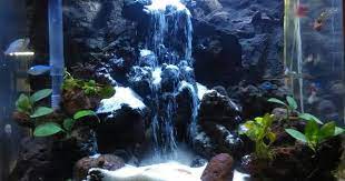 Aquarium Sand Waterfall Air Terjun Pasir Waterfall Sand Masih Banyak Aquascaping Aquarium Air Terjun