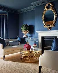 Deep navy blue, gold and dark warm woods make for a rich scheme that perfectly suits this well appointed home. Blue And Gold Interior Design Ideas Add A Touch Of Glamour To Your Home