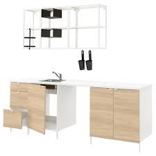 Enhet Cucina Bianco Effetto Rovere Ikea Svizzera Unterschrank Ikea Kuche Ikea
