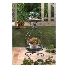 Bird Bath And Feeder Combo Birdfeeder Plant Stand Combo 10015693 Baubles N Bling Plant Stand Decor Metal Plant Stand Garden Bird Feeders