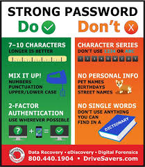 11 Tips For A Stronger Password Drivesavers Data Recovery Services Life Hacks Computer Cyber Security Awareness Strong Password