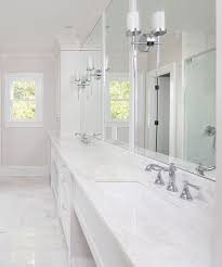 Tuscany® 49 x 22 carrara marble vanity top with wave rectangular undermount bowl. Painted Brick Exterior Home Renovation Home Bunch Interior Design Ideas White Marble Countertops Bathroom White Marble Bathrooms White Marble Countertops