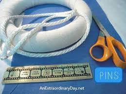 Williraye beach bum cat with life preserver ww7772 new in box. Coastal Decor Tutorial Create An Easy Nautical Life Ring Wreath An Extraordinary Day