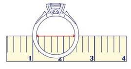 To check that the ring size chart has been printed properly, take a ruler and measure the sample below. Ring Size Guide
