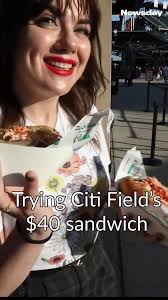 Would you try a $40 sandwich? Pat LaFrieda's is selling a steak and lobster  sandwich at Citi Field. Newsday baseball writers Laura Albanese and Dave  Lennon tried it. . . . #longisland #