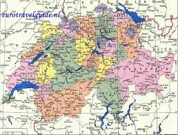 Staatkundige landkaart zwitserland 1474 | kaarten en atlassen.nl de kaart van zwitserland vector illustratie. Kaart Van Zwitserland