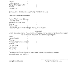 Menerima segala jenis dokumen berharga seperti misalnya kwitansi. Contoh Surat Kuasa Pengurusan Balik Nama Kendaraan Bermotor Id Lif Co Id