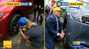Maybe you would like to learn more about one of these? Today Karl Stefanovic Struggles To Change A Tyre Up Against Allison Langdon Duk News