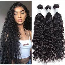 Volysvirgo Hair 3 Bundles Wet And Wavy Brazilian Water Wave Virgin Human Hair Weave Extensi Curly Weave Hairstyles Weave Hairstyles Curly Hair Styles Naturally