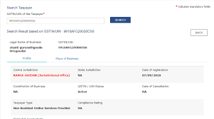 Search Gst Number Using Pan Gst Portal Procedure Indiafilings