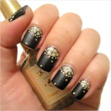 Here's yet another beautifully done black and gold nail idea.try this black and gold nail design and pull together a sleek and refined look. 35 Perfect Black And Gold Nail Art Designs