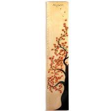 Moveable Height Chart Cherry Blossom Enter Wood Height