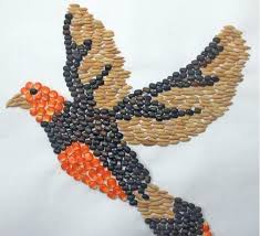 Gambar Mozaik Burung Kelas 4 Sd
