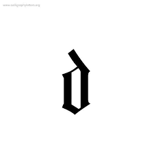 13 examples of easy calligraphy letters in this post are very suitable for learning by you as a beginner, who are starting to pursue the calligraphy letter field. Old English Lowercase D