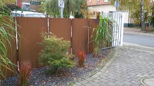Gartengestalung Mit Stahl Garten Sichtschutz Garten Moderner Garten