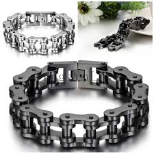 Black And Gold Motorcycle Chain 23cm 18mm Heavy Wide Stainless Steel Bracelet Men Biker Bicycle Motorcycle Chain Men S Br Biker Chain Bracelet Bike Chain Bracelet Stainless Steel Bracelet Men