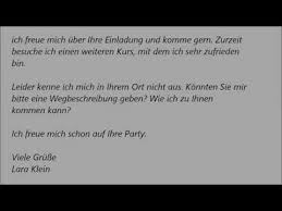 Vergessen sie bitte nicht anrede und gruß. Deutsche Brief A1 A2 B1 Prufung 31 Einladungsbrief Youtube Einladung Weihnachtsfeier Einladungen Einladung Schreiben