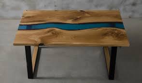 Bekannt aus instagram und werbung, die neuen dipon® silikonformen für epoxidharz. Tisch Venezia Azur Matt Epoxidharz Eiche Eagle Design